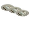 LED-Einbauleuchtenset 'Attach Dim' dimmbar 18,9 W 1380 lm warmweiß Ø 8,2 cm 3 Stück