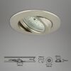 LED-Einbauleuchtenset 'Attach Dim' dimmbar 18,9 W 1380 lm warmweiß Ø 8,2 cm 3 Stück