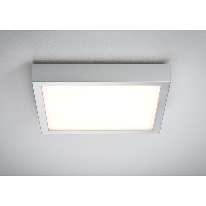 Deckenleuchte 'Lunar' 1140 lm 15,4 W 22,5 x 22,5 cm chromfarben