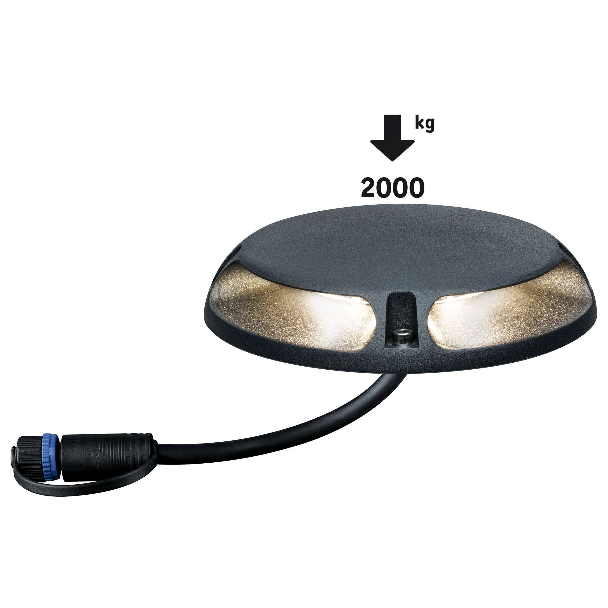 Bodenaufbauleuchte 'Plug & Shine' 120 lm anthrazit + product picture