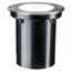 Bodeneinbauleuchte 'Plug & Shine' Metall chromfarben 6 W Ø 14 cm