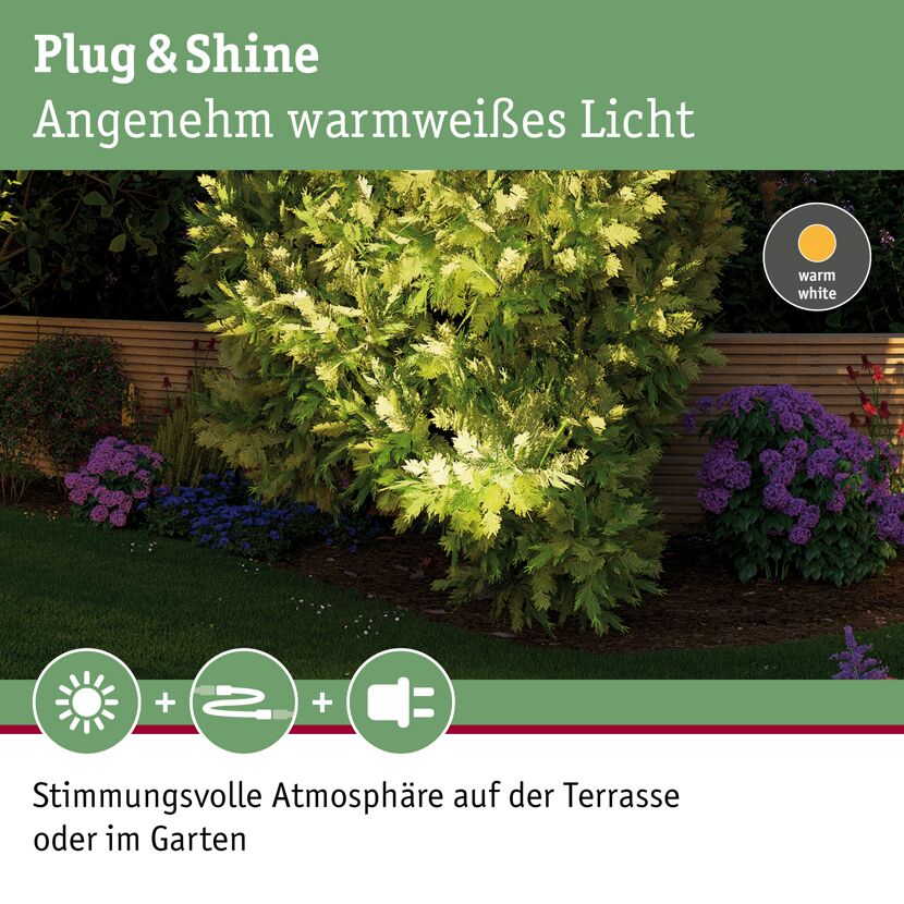 Bodeneinbauleuchte 'Plug & Shine' Metall chromfarben 6 W Ø 14 cm