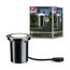 Bodeneinbauleuchte 'Plug & Shine' Metall chromfarben 6 W Ø 14 cm