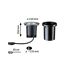 Bodeneinbauleuchte 'Plug & Shine' Metall chromfarben 6 W Ø 14 cm