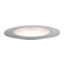 Flache LED-Bodenleuchte mit silbernem Rand