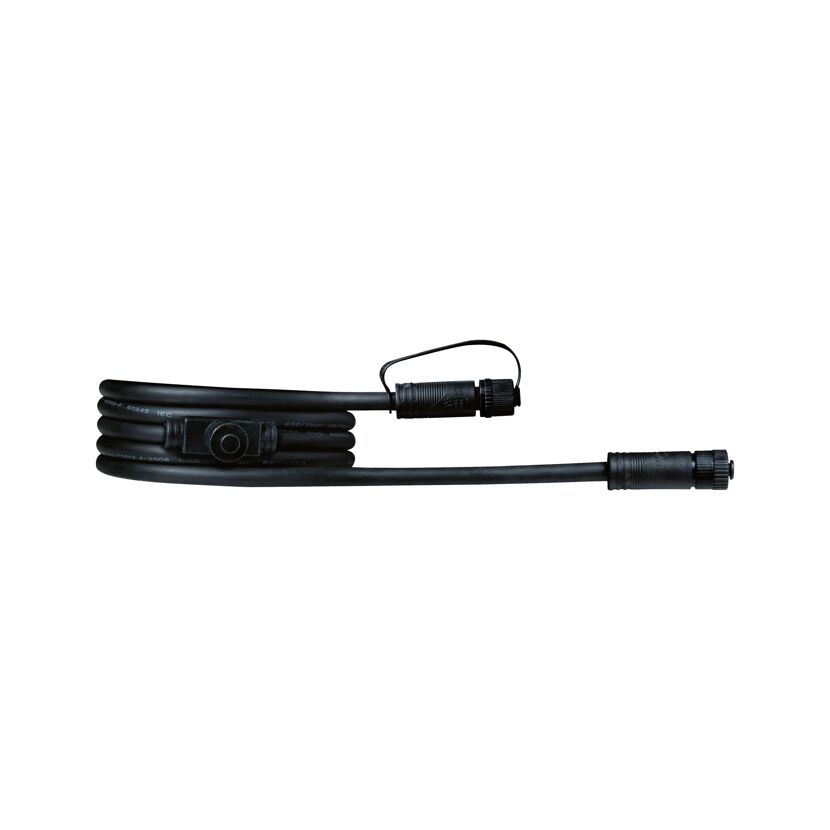 Verbindungskabel 'Plug & Shine' 2 m 2 Ausgänge schwarz