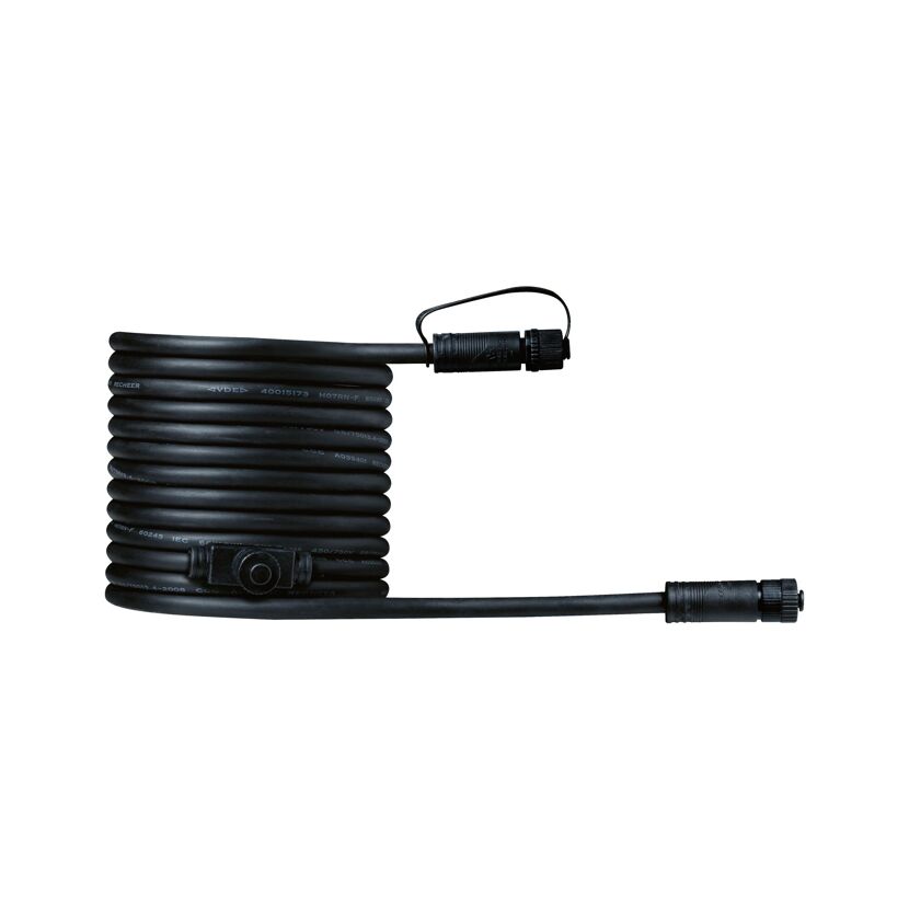 Verbindungskabel 'Plug & Shine' 5 m 2 Ausgänge schwarz