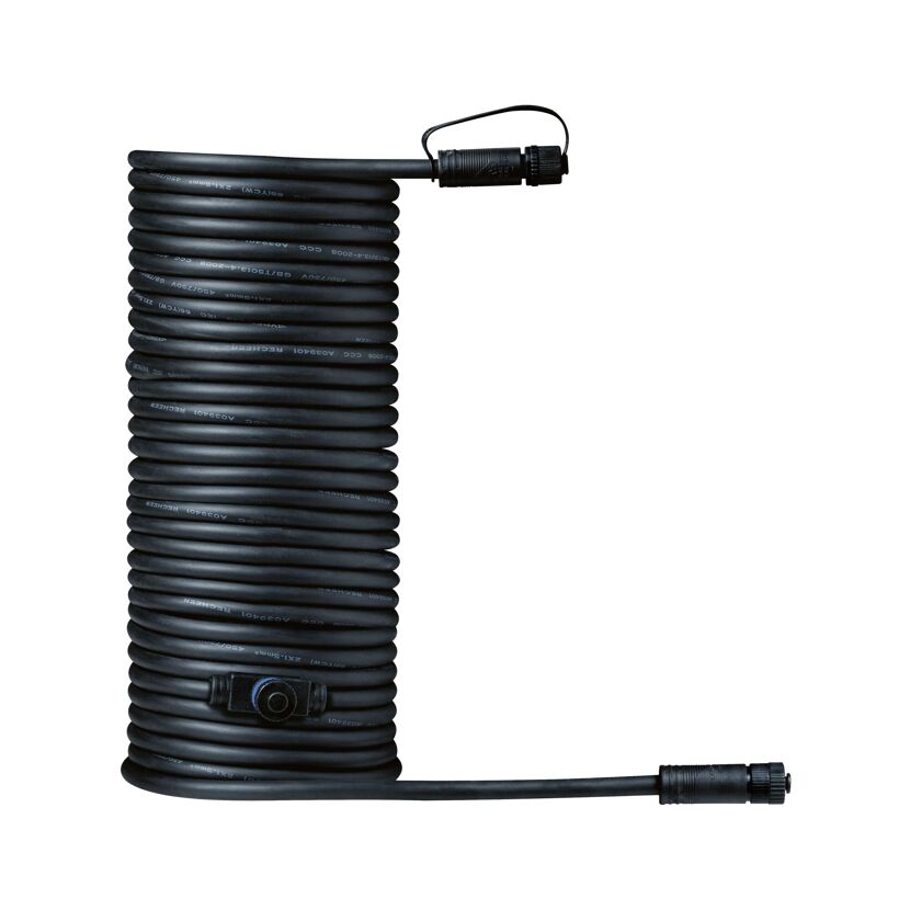 Verbindungskabel 'Plug & Shine' 10 m 2 Ausgänge schwarz