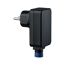 Schwarzer Paulmann Verbinder mit blauem Stecker