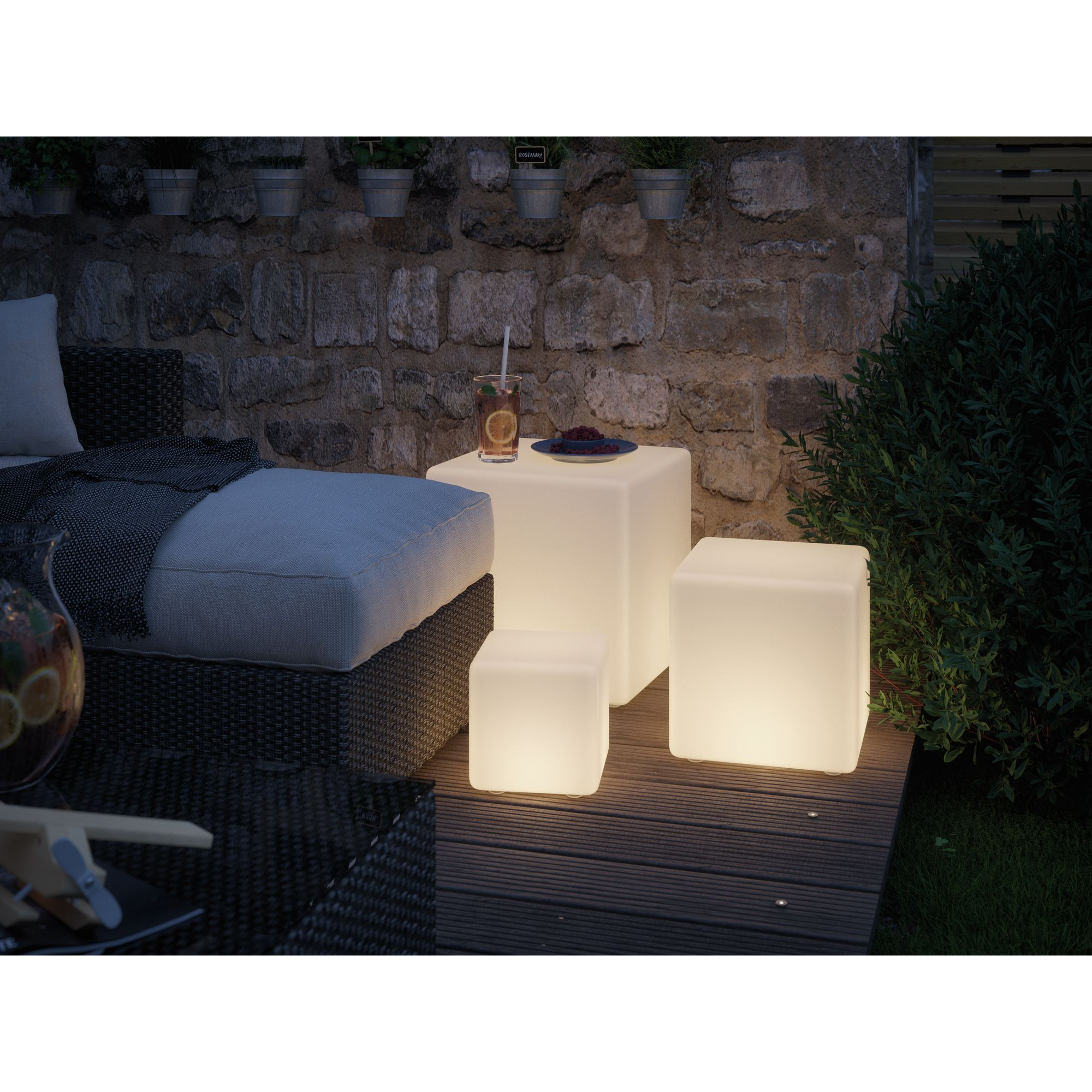 Leuchtwürfel 'Plug & Shine' 235 lm weiß + product picture