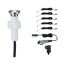 Einbauleuchten-Set 'Plug & Shine' 5 Leuchten 1,8 lm silber