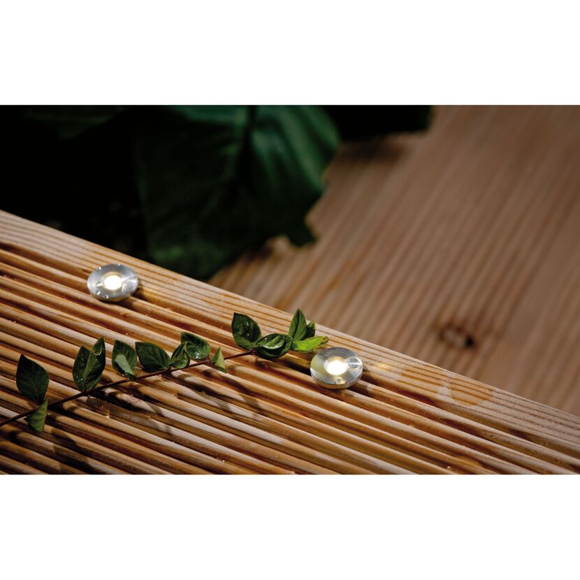 Einbauleuchten-Set 'Plug & Shine' 5 Leuchten 1,8 lm silber