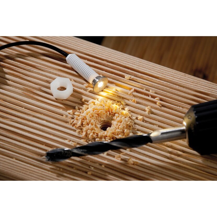 Einbauleuchten-Set 'Plug & Shine' 5 Leuchten 1,8 lm silber