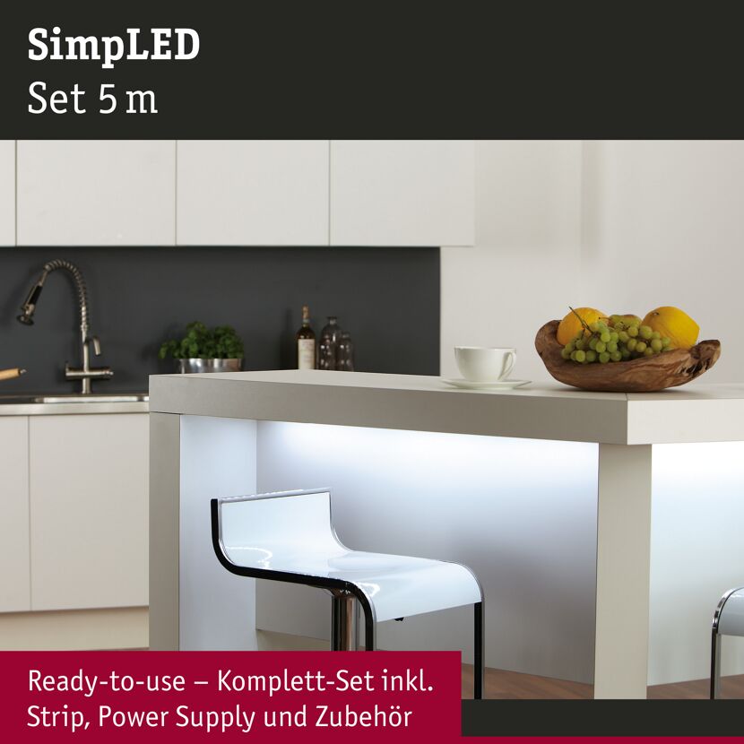 LED-Strip-Set 'SimpLED' tageslichtweiß 17 W 5 m