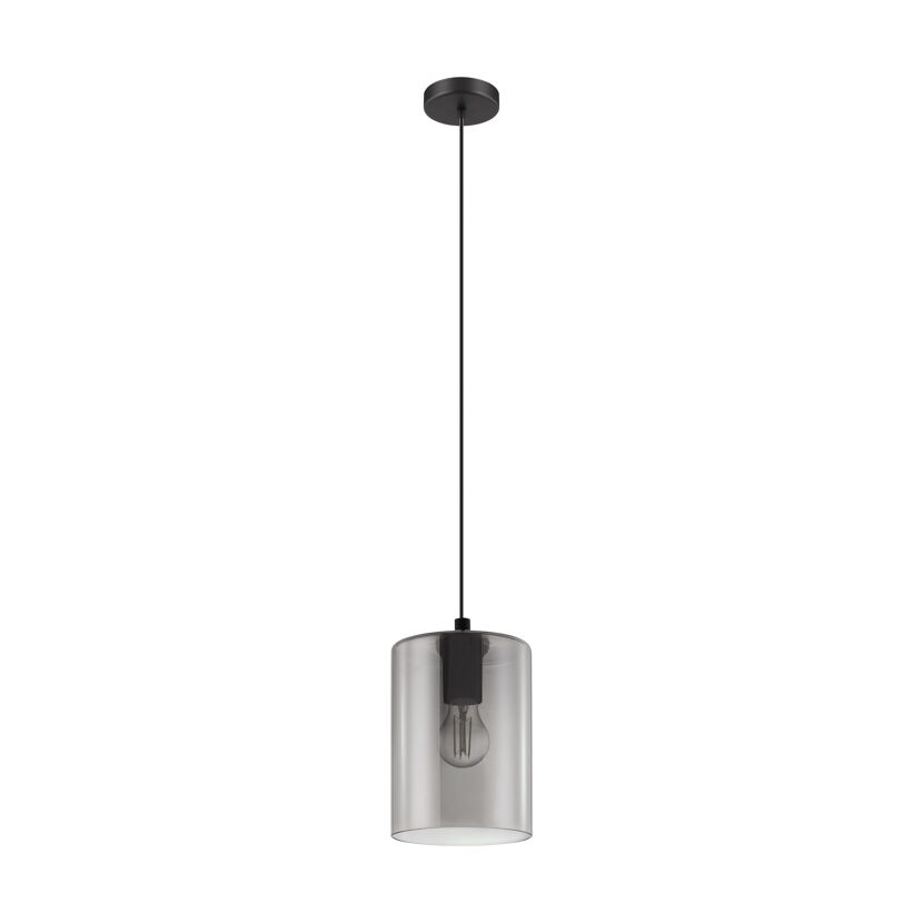 Pendelleuchte 'Cadaques 1' Stahl schwarz Ø 16 cm