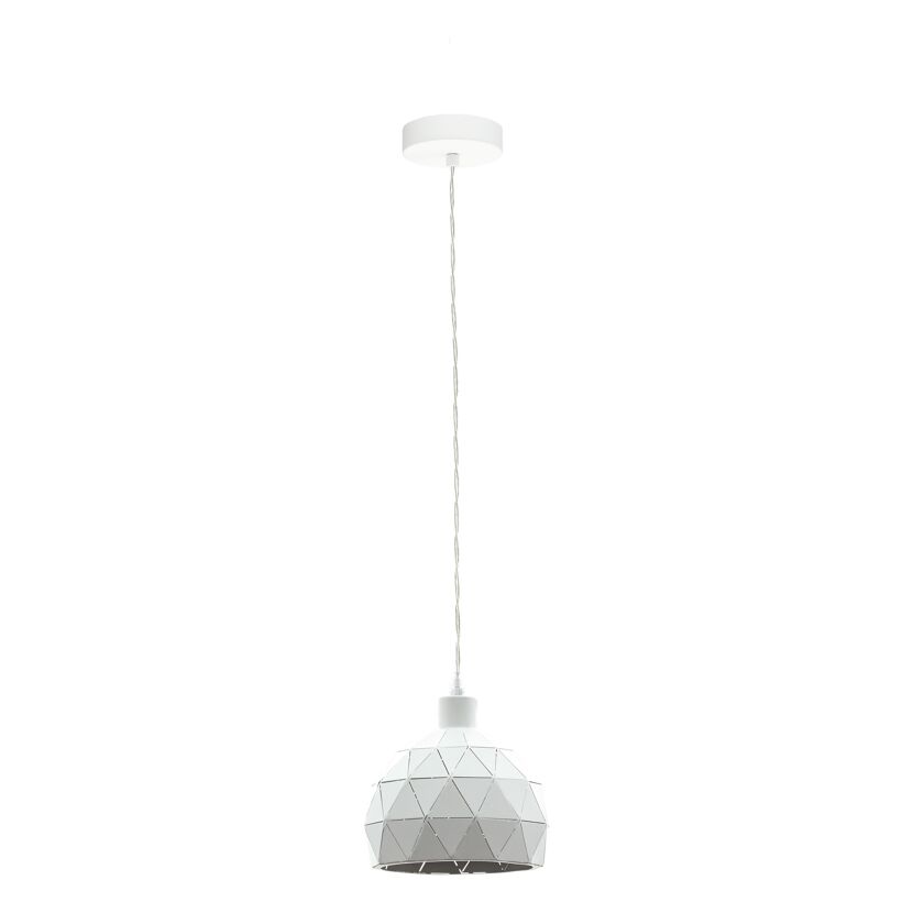 Pendelleuchte 'Roccaforte' Stahl weiß Ø 17 cm