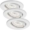 LED-Einbauleuchtenset 'Fit Dim' dimmbar 5 W 400 lm warmweiß Ø 8,6 cm 3 Stück