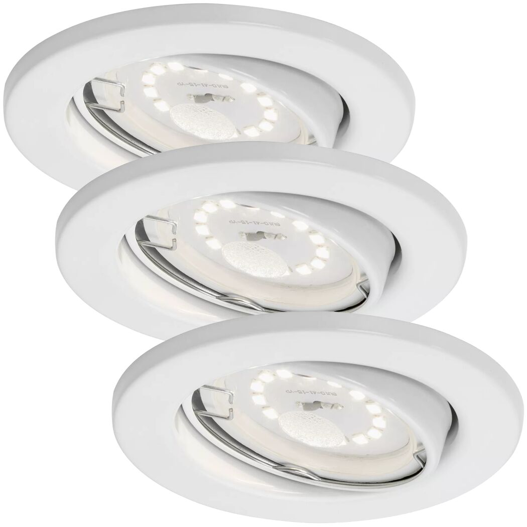 LED-Einbauleuchtenset 'Fit Dim' dimmbar 5 W 400 lm warmweiß Ø 8,6 cm 3 Stück