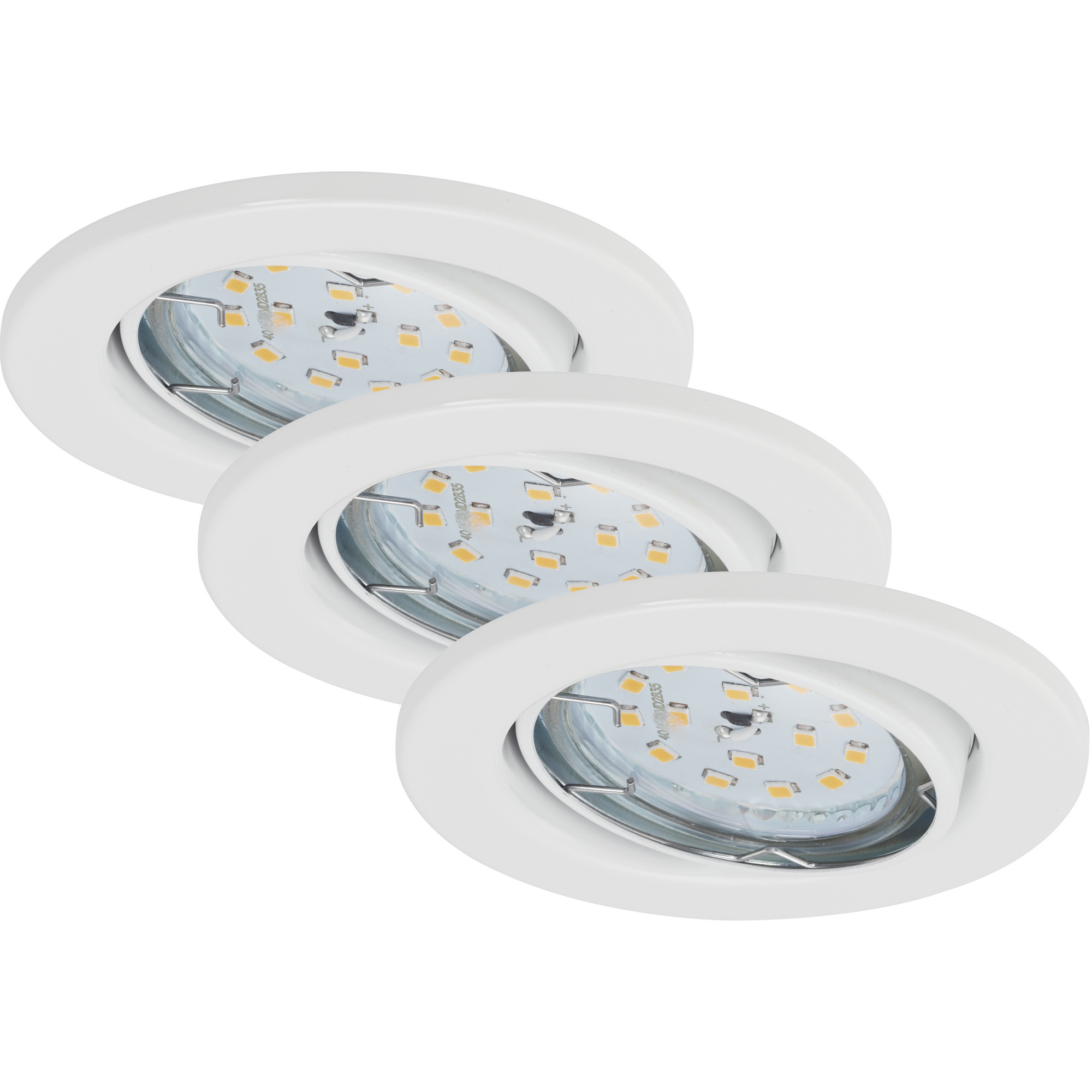 LED-Einbauleuchte 'Flat Dim' weiß 400 lm, 3er-Set + product picture