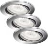 LED-Einbauleuchtenset 'Fit Dim' dimmbar 5 W 400 lm warmweiß Ø 8,6 cm 3 Stück