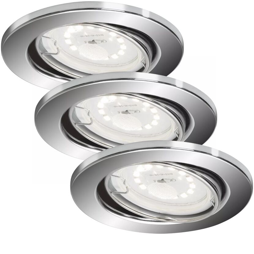 LED-Einbauleuchtenset 'Fit Dim' dimmbar 5 W 400 lm warmweiß Ø 8,6 cm 3 Stück