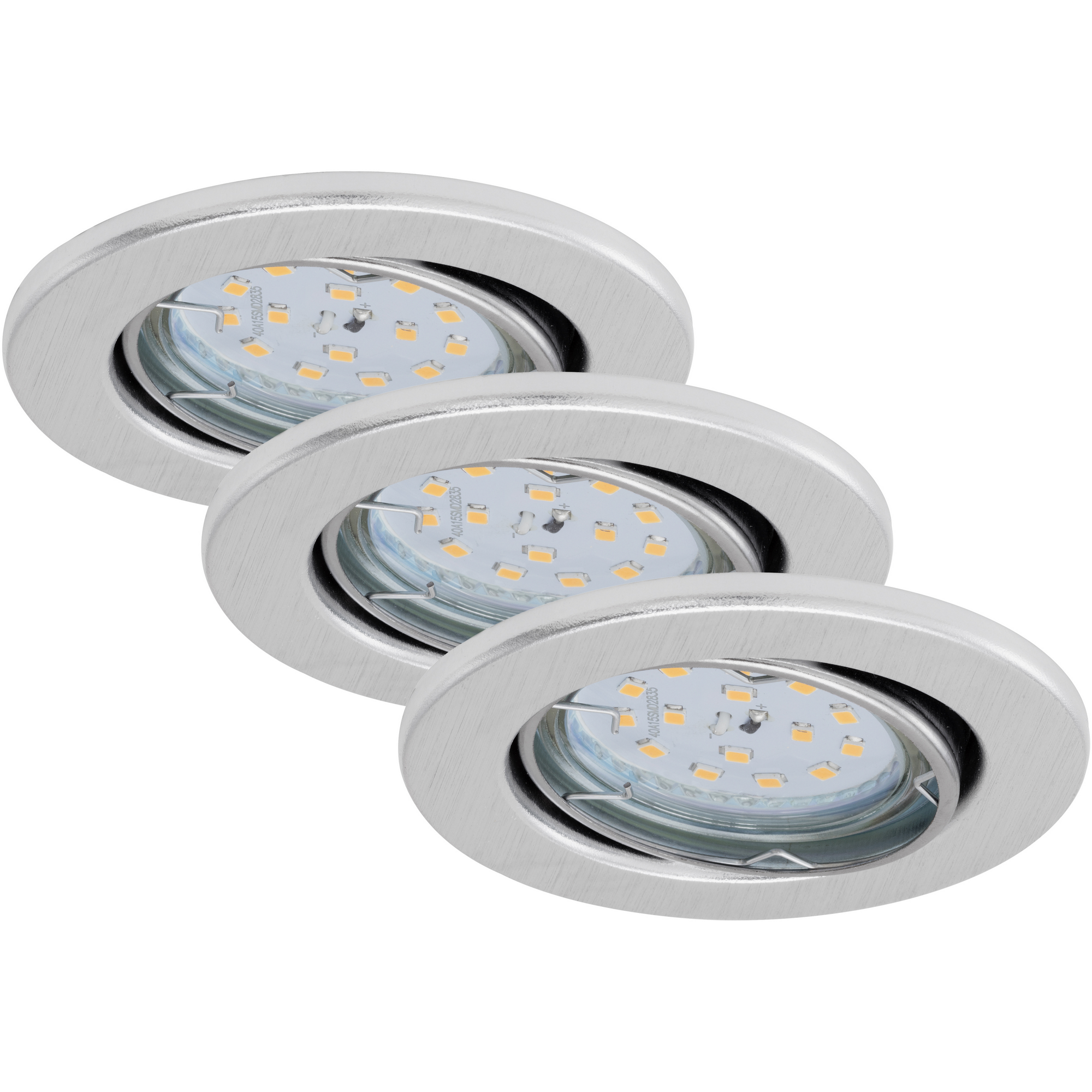 LED-Einbauleuchte 'Fit Dim' aluminiumfarben 400 lm, 3er-Set + product picture