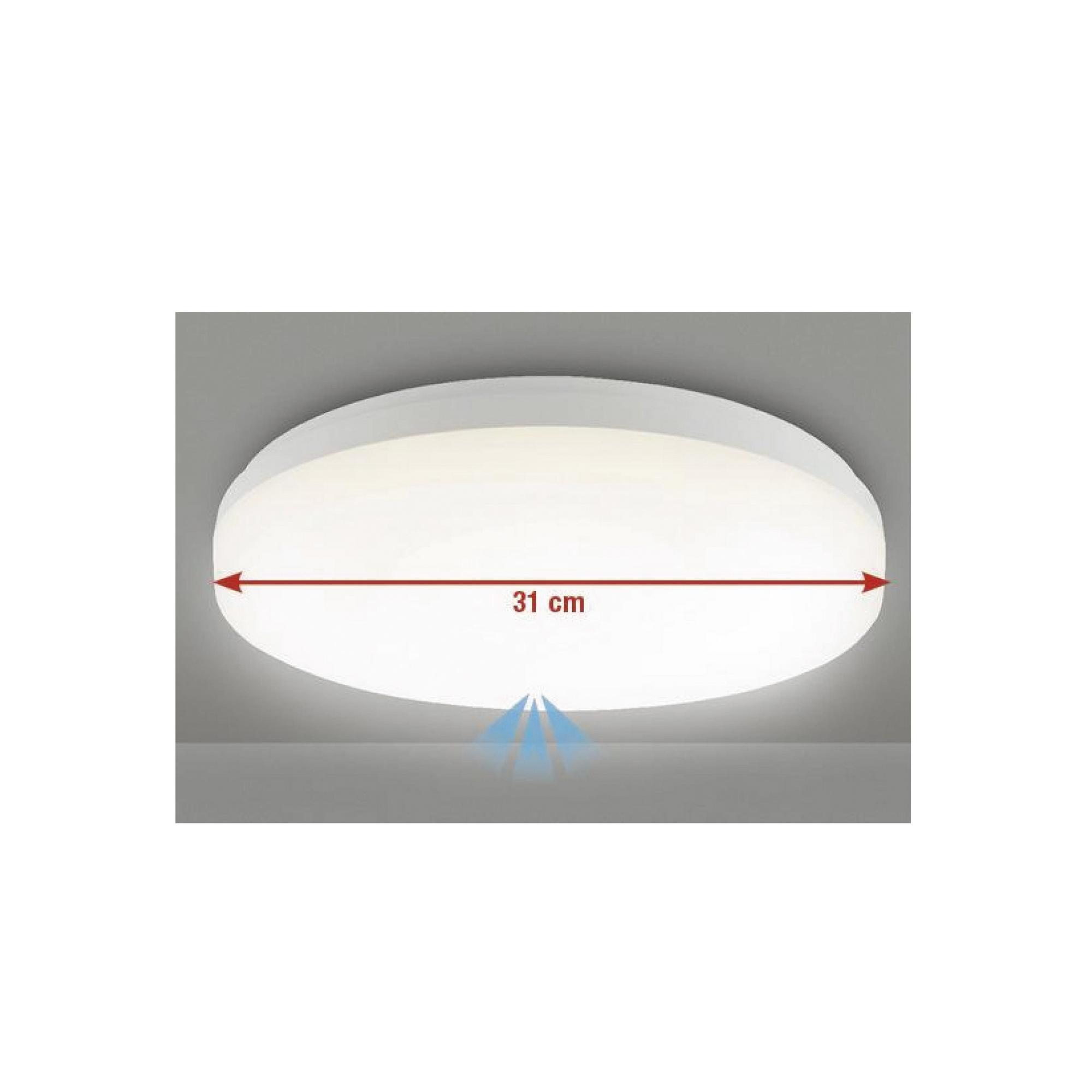 LED-Deckenleuchte Ø 31 cm 20 W 1200 lm weiß + product picture