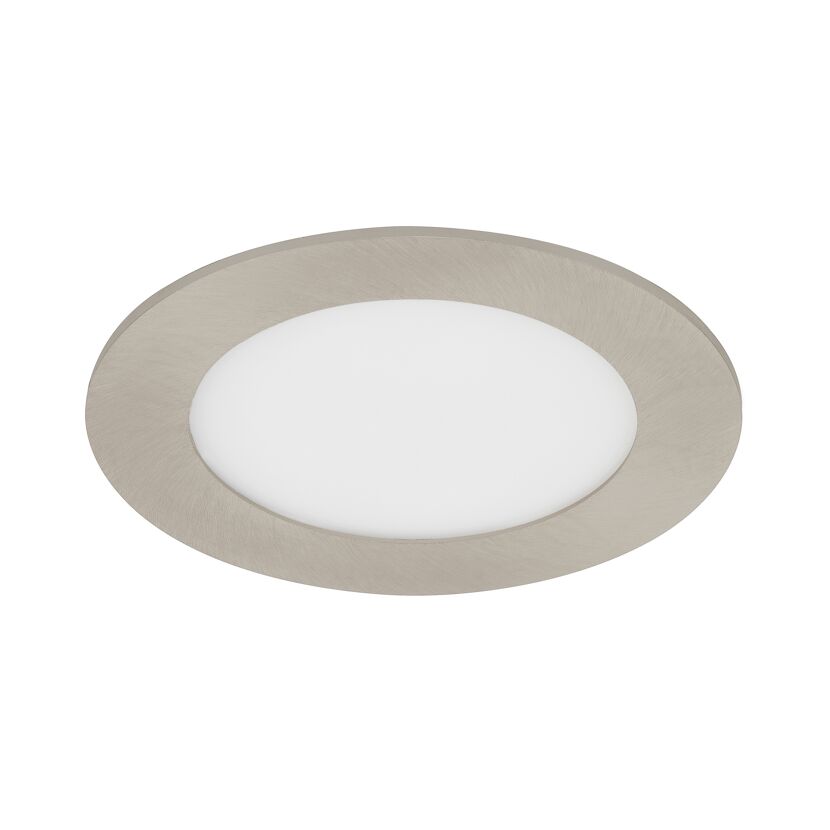 runde LED Einbauleuchte in Nickel