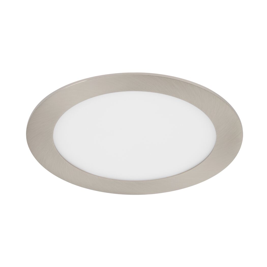 runde LED Einbauleuchte, Nickel