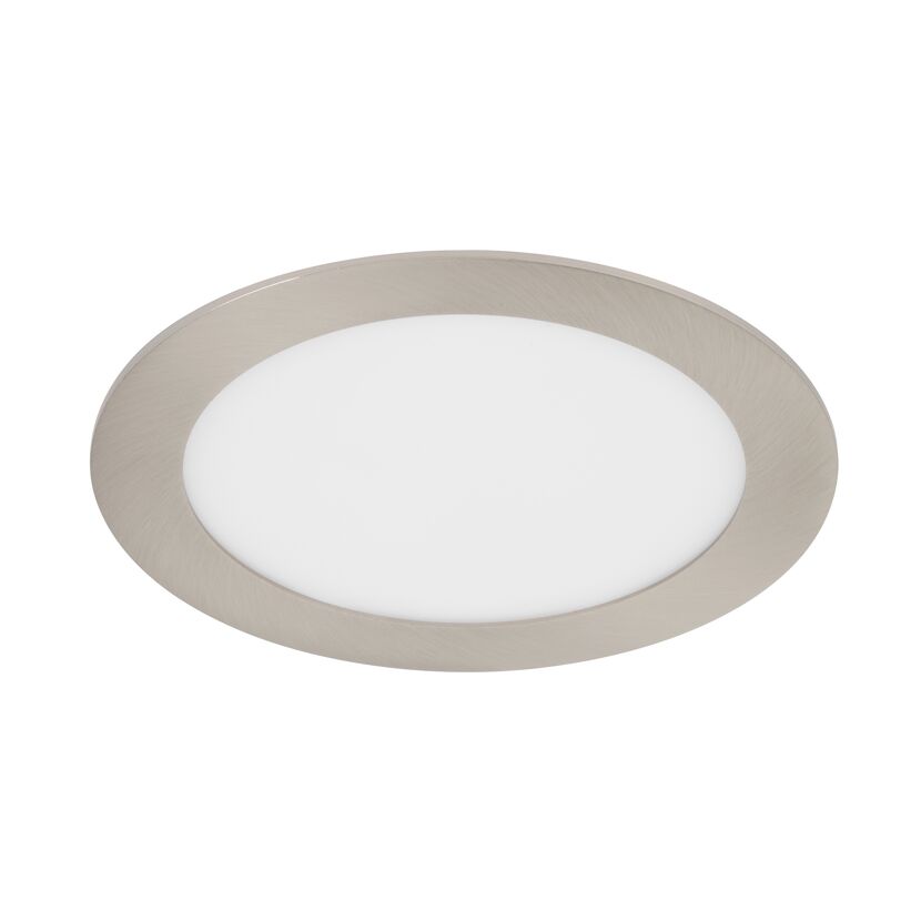 runde LED Einbauleuchte, Nickel