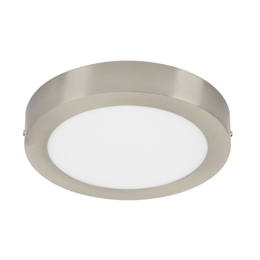 LED-Aufbauleuchte 'Virgo' nickelfarben, 1800 lm, Ø 22,5 cm