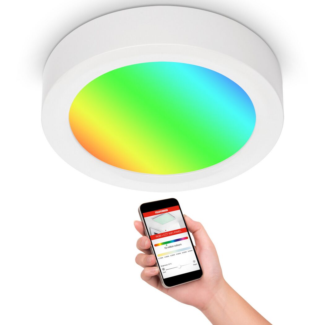 LED-Deckenleuchte 'Virgo' dimmbar 18 W 1800 lm Ø 22,5 x 3,8 cm