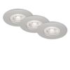 LED-Einbauleuchtenset 'Kulana' 14,7 W 1440 lm warmweiß Ø 9 cm 3 Stück