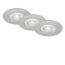 LED-Einbauleuchte 'Kulana' chrom-matt 460 lm, 3er-Set, IP 44