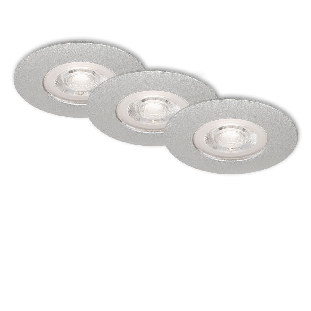 LED-Einbauleuchtenset 'Kulana' dimmbar 14,7 W 1440 lm warmweiß Ø 9 cm 3 Stück