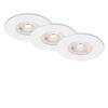 LED-Einbauleuchtenset 'Kulana' dimmbar 14,7 W 1440 lm warmweiß Ø 9 cm 3 Stück