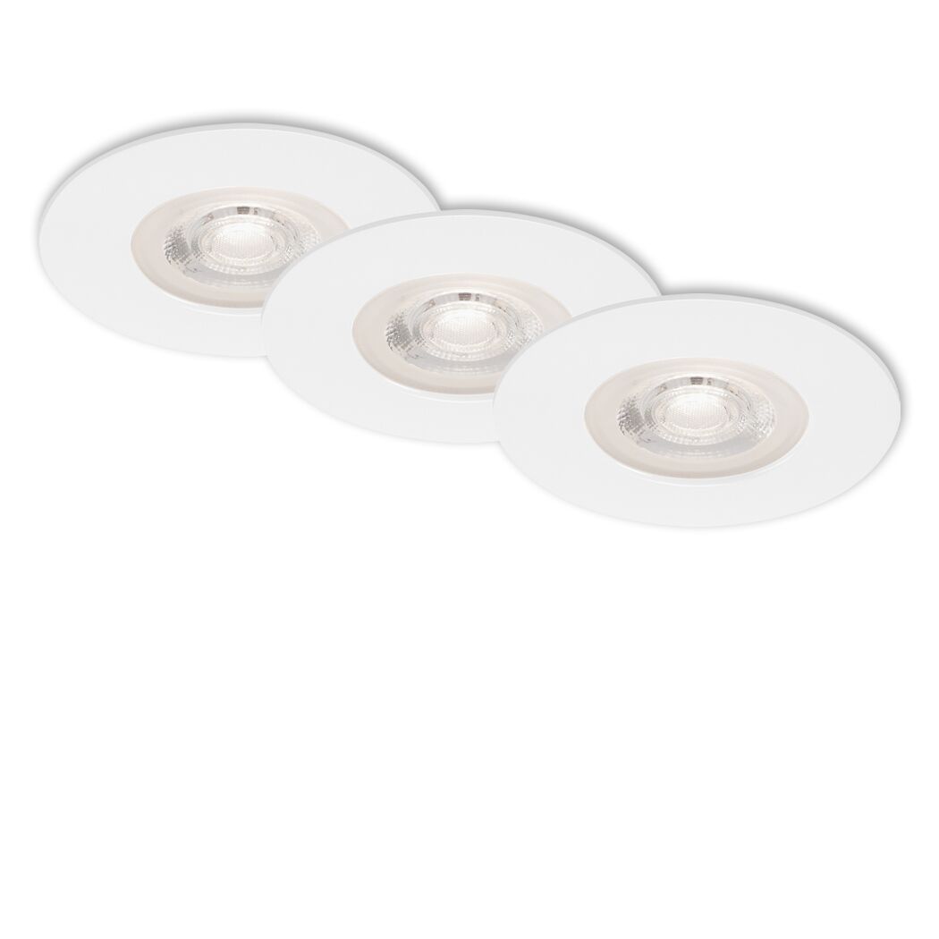 LED-Einbauleuchtenset 'Kulana' dimmbar 14,7 W 1440 lm warmweiß Ø 9 cm 3 Stück