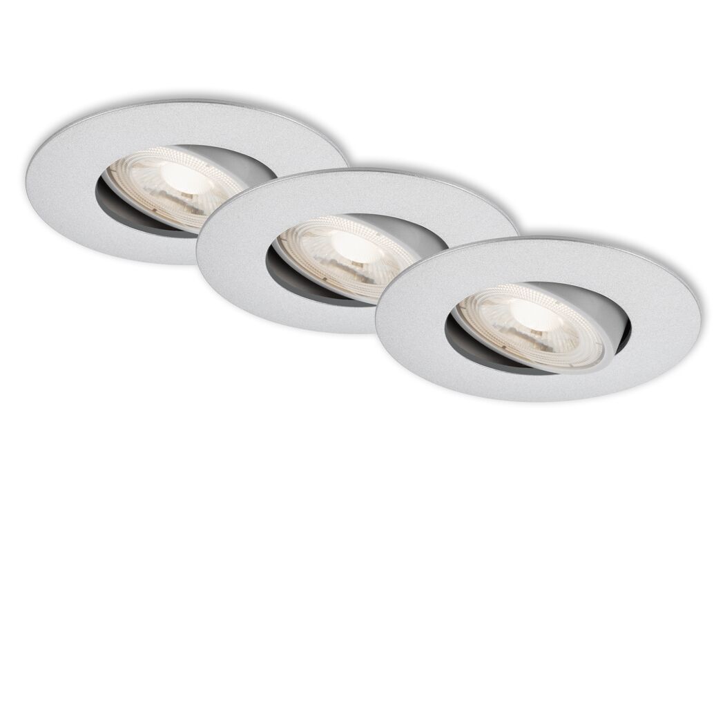 LED-Einbauleuchtenset 'Kulana' dimmbar 14,7 W 1440 lm warmweiß Ø 9 cm 3 Stück