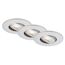 LED-Einbauleuchte 'Nava Move' chrom-matt 460 lm, 3er-Set