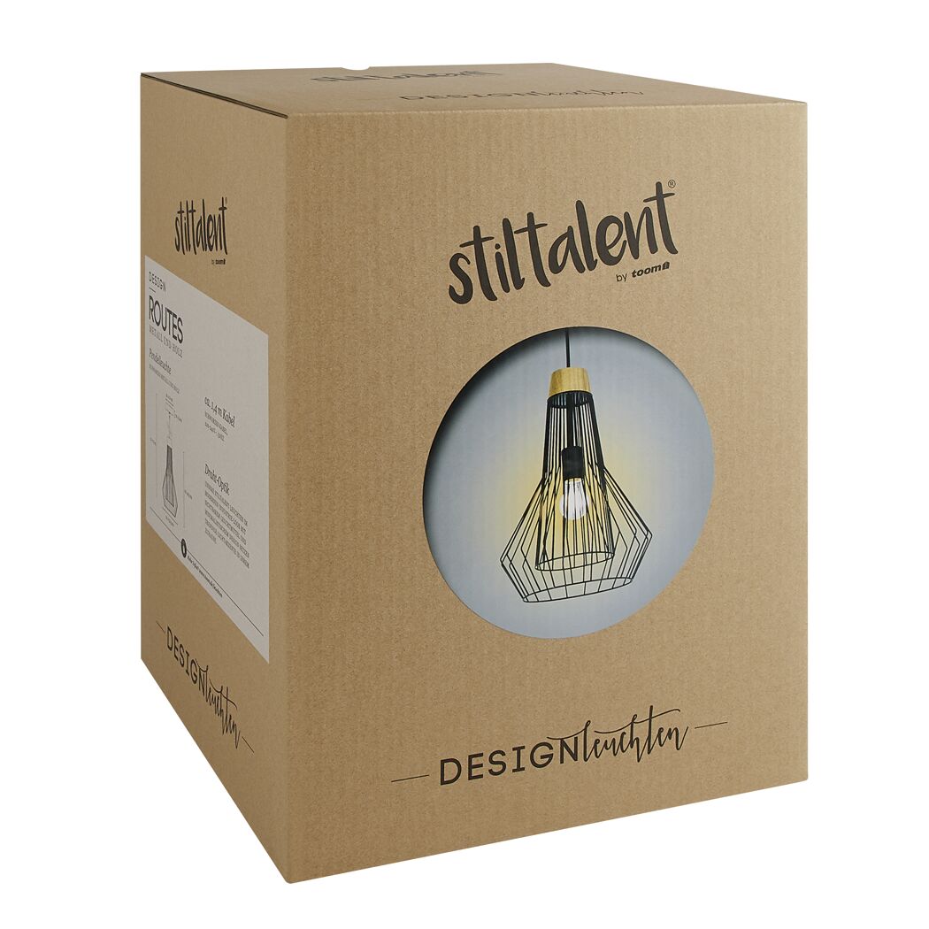 Verpackung der Hängeleuchte Routes von Stiltalent