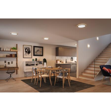 6. Bild von LED-Deckenleuchte 'Atria Shine' chromfarben 293 x 293 x 28 mm 16 W