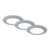 LED-Einbauleuchtenset 'Fungo' dimmbar 4,8 W 1350 lm tageslichtweiß Ø 9,2 cm 3 Stück