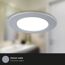 LED-Einbauleuchte 4,8 W Ø 9,2 cm 3 Stück chromfarben