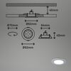 LED-Einbauleuchtenset 'Fungo' dimmbar 4,8 W 1350 lm tageslichtweiß Ø 9,2 cm 3 Stück