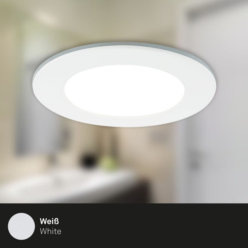 LED-Einbauleuchte 4,8 W Ø 9,2 cm 3 Stück weiß