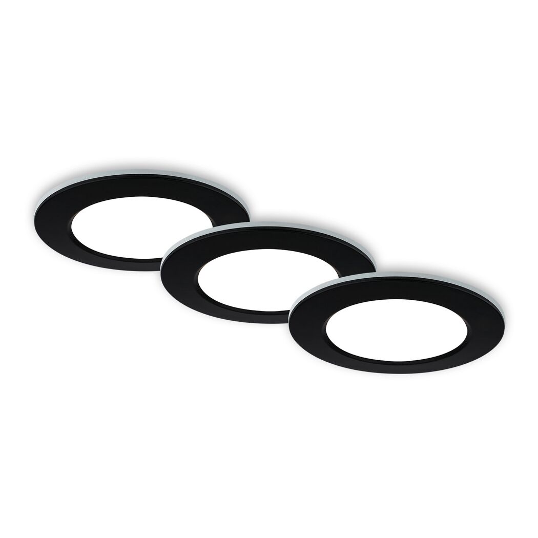 LED-Einbauleuchtenset 'Fungo' dimmbar 4,8 W 1350 lm tageslichtweiß Ø 9,2 cm 3 Stück