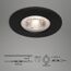 LED-Einbauleuchte 4,9 W dimmbar Ø 9 cm 3 Stück mattschwarz