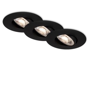 LED-Einbauleuchtenset 'Kulana' dimmbar 4,9 W 1440 lm warmweiß Ø 9 cm 3 Stück