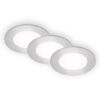 LED-Einbauleuchtenset 'Flat In' 3 W 1050 lm neutralweiß Ø 8,6 cm 3 Stück