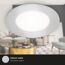 LED-Einbauleuchte 3 W Ø 8,6 cm 3 Stück chromfarben